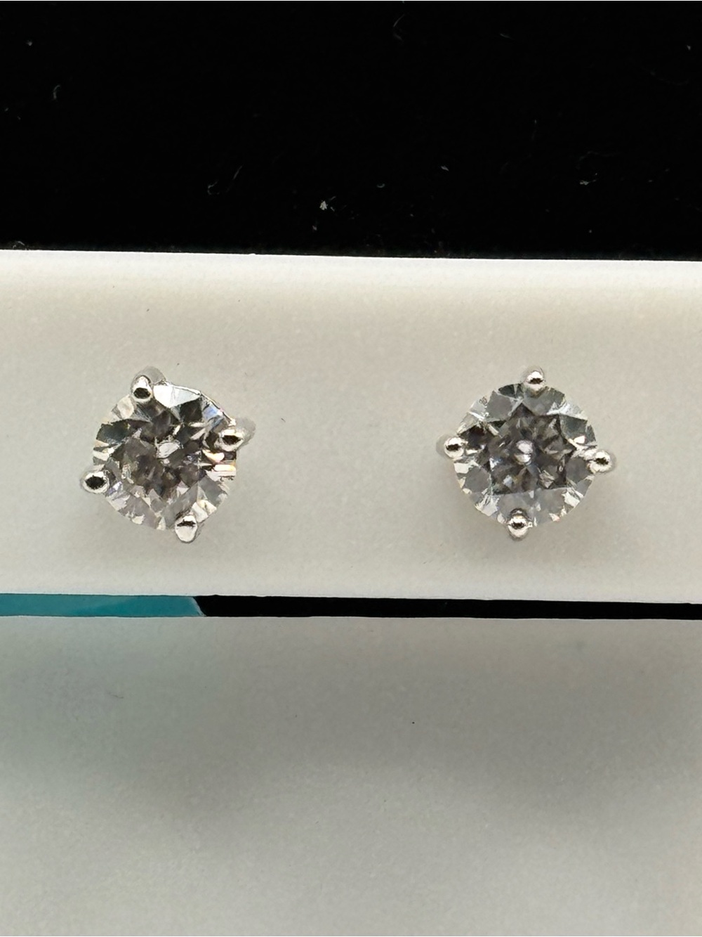 Sterling Silver 6mm 1.50 CTW Moissanite Screw Back Stud Earrings
